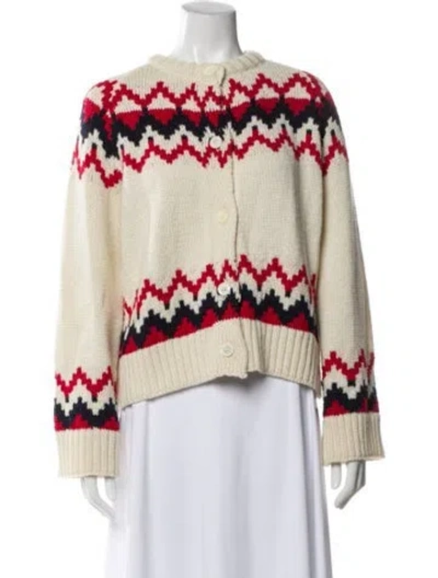 Pre-owned And-daughter Wool Printed Sweater In Neutral