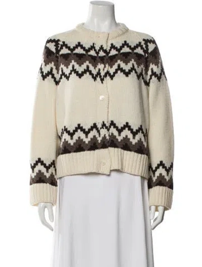 Pre-owned And-daughter Wool Printed Sweater In Neutral