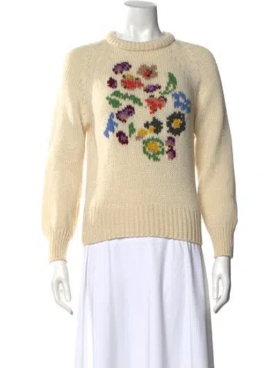 Pre-owned And-daughter Wool Printed Sweater W/ Tags In Neutral