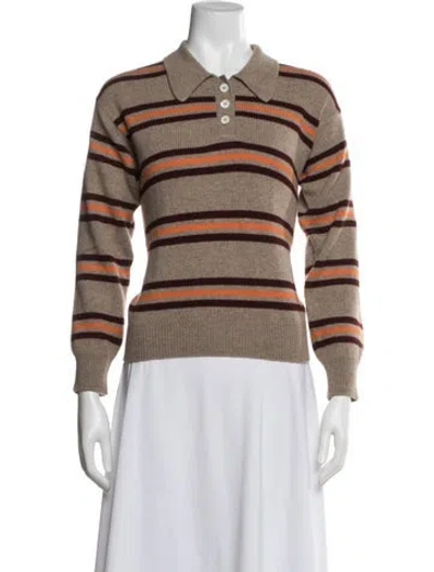 Pre-owned And-daughter Wool Striped Sweater W/ Tags In Multi
