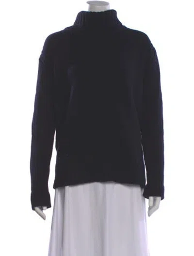 Pre-owned And-daughter Wool Turtleneck Sweater In Blue