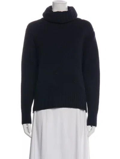Pre-owned And-daughter Wool Turtleneck Sweater In Blue