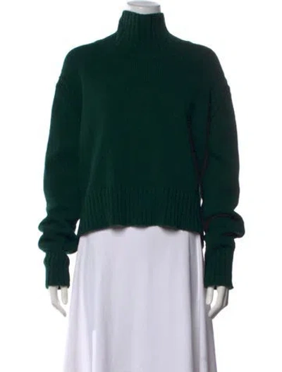 Pre-owned And-daughter Wool Turtleneck Sweater In Green