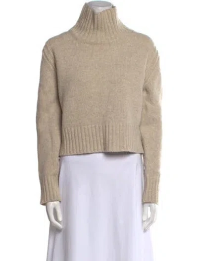 Pre-owned And-daughter Wool Turtleneck Sweater In Neutral