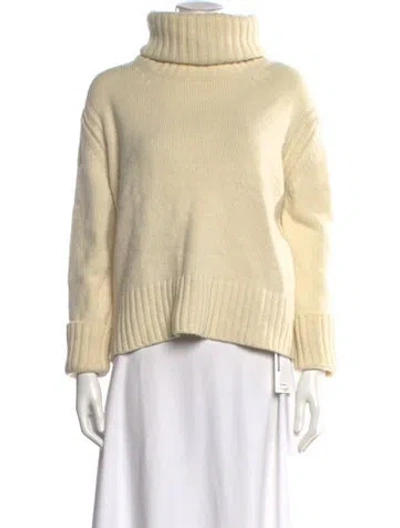 Pre-owned And-daughter Wool Turtleneck Sweater In Neutral
