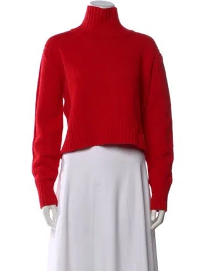 Pre-owned And-daughter Wool Turtleneck Sweater In Red