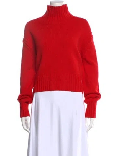 Pre-owned And-daughter Wool Turtleneck Sweater W/ Tags In Red