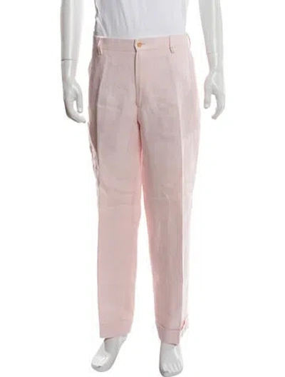 Pre-owned Anderson & Sheppard Dress Pants In Pink