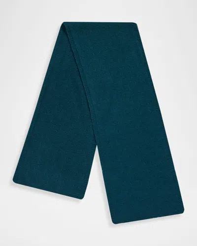 Anderson & Sheppard Men & Apos;s Muskox Knitted Scarf In Blue