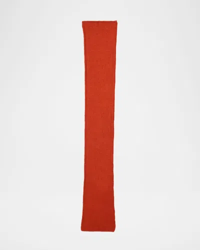 Anderson & Sheppard Men & Apos;s Muskox Knitted Scarf In Orange