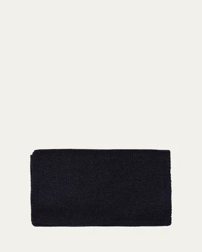 Anderson & Sheppard Men's Muskox Knitted Scarf In Blue