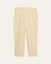 Anderson & Sheppard Men's Style One Flat-front Trousers In Neutral