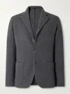 Anderson & Sheppard Unstructured Wool And Cashmere-blend Blazer In Multi