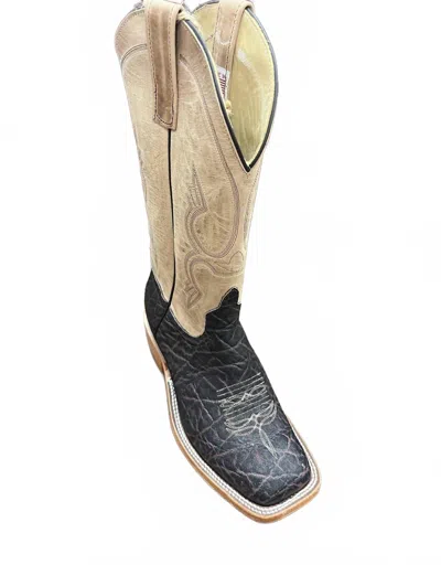 Anderson Bean Boots Men's Exotic Boot In Chocolate/bone In Multi