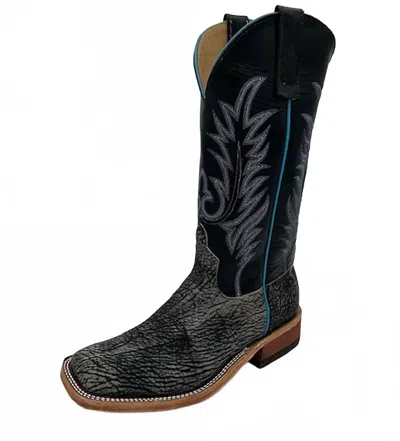 Anderson Bean Boots Men's Flint Marsh Goat Leather Boot In Black_frost In Multi
