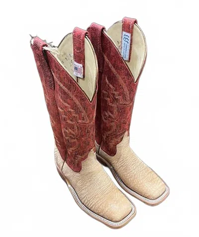 Anderson Bean Boots Women's Agentina Boot In Tan/red In Multi
