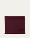 Anderson & Sheppard Men's Cashmere Pocket Square In Aubergine