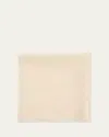Anderson & Sheppard Men's Cashmere Pocket Square In Cream
