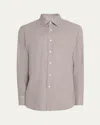 Anderson & Sheppard Men's Cotton Gingham Sport Shirt In Brown