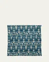 Anderson & Sheppard Men's Cotton Ikat Pocket Square
