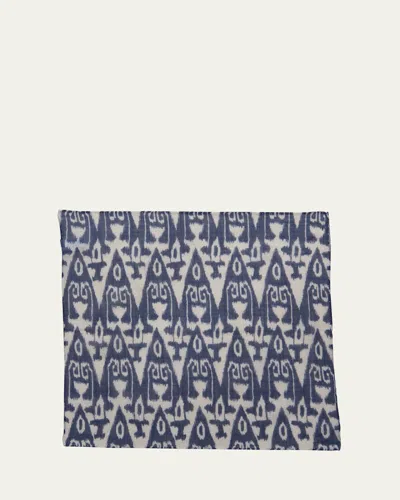 Anderson & Sheppard Men's Cotton Ikat Pocket Square