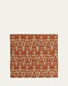 Anderson & Sheppard Men's Cotton Ikat Pocket Square