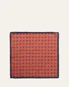Anderson & Sheppard Men's Cotton Mosaic Pocket Square