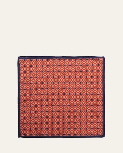 Anderson & Sheppard Men's Cotton Mosaic Pocket Square