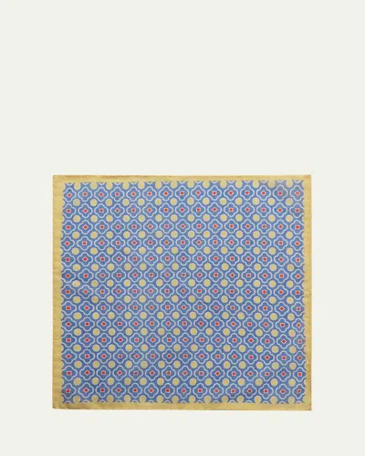 Anderson & Sheppard Men's Cotton Mosaic Pocket Square