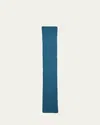 Anderson & Sheppard Men's Muskox Knitted Scarf In Blue.