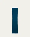Anderson & Sheppard Men's Muskox Knitted Scarf In Blue
