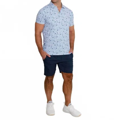 Andersonord Marina Polo In Faded Denim In Blue