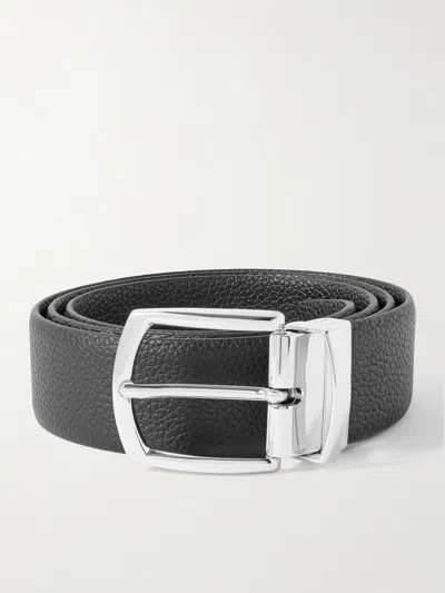 Anderson's 3.5cm Full-grain Leather Belt In Black