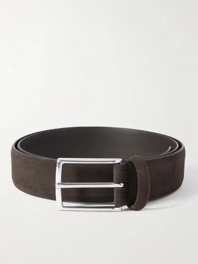 Anderson's 3.5cm Suede Belt In Brown