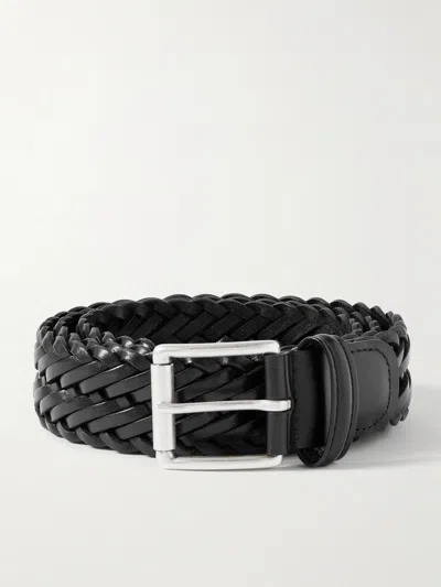 Anderson's 3.5cm Woven Leather Belt