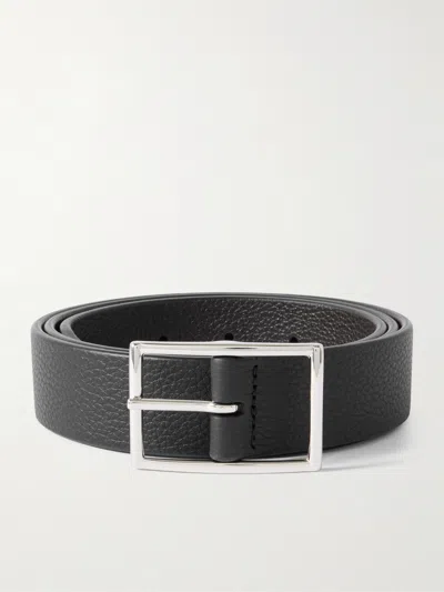 Anderson's 3cm Full-grain Leather Belt In Black