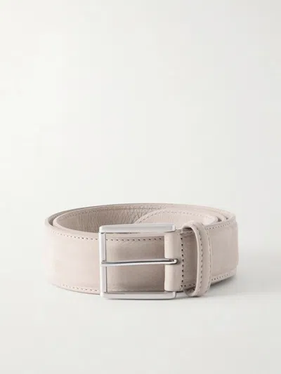 Anderson's 3cm Suede Leather Belt In Brown