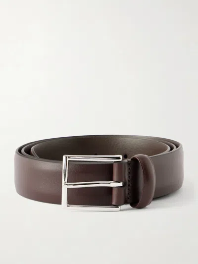 Anderson's 4cm Calf Leather Belt In Brown