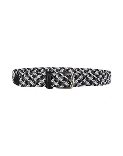 Anderson's Man Belt Charcoal Size 32 Textile Fibers In Grey