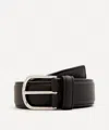 Anderson's Stitch-trimmed Nappa Leather Belt In Black