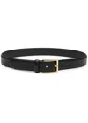 Andersons Belts Grained Leather Belt In Black