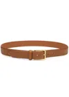 Andersons Belts Grained Leather Belt In Tan