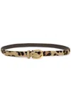 Andersons Belts Leopard-print Calf-hair Belt In Leopard
