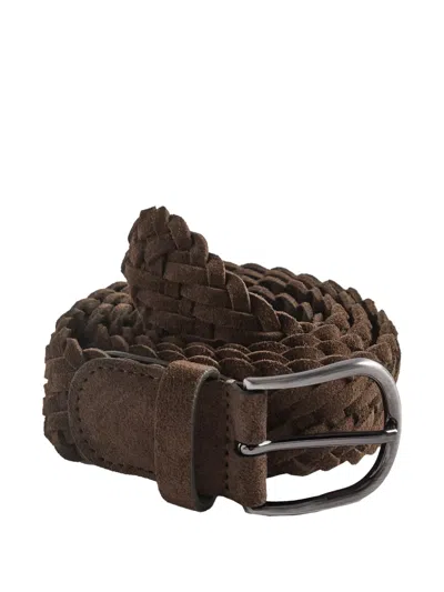 Anderson's Braided Belt In Brown