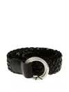 Anderson's Braided Leather Belt In Black