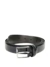 Anderson's Brushed-finish Leather Belt In Black