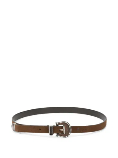 Anderson's Buckle-fastening Leather Belt In Brown