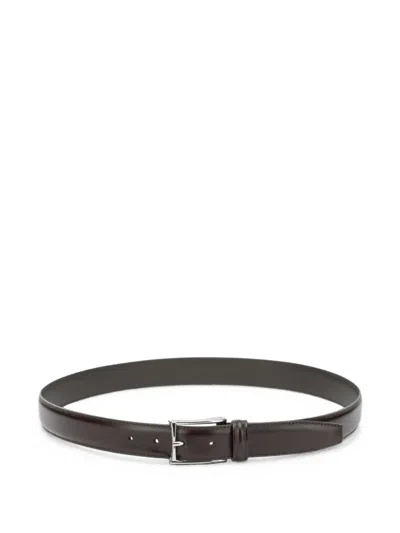 Anderson's Buckle-fastening Leather Belt In Brown