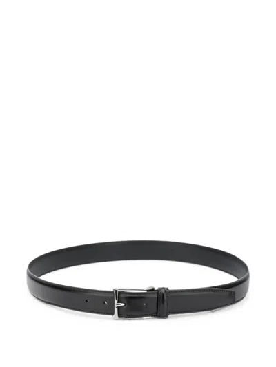 Anderson's Buckle-fastening Leather Belt In Black