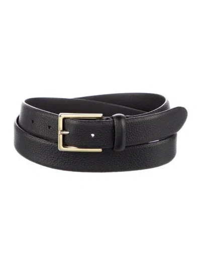 Pre-owned Anderson's Calf Leather Belt In Black